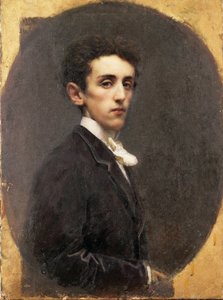 Portræt af den italienske forfatter Carlo Dossi af Tranquillo Cremona