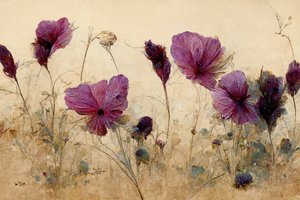 Bløde lilla blomster af Treechild