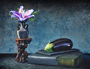 Aubergine, 2020 (olie på lærred)
