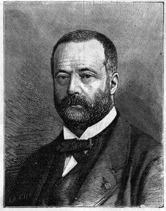 Portræt af Henri Sainte Claire (Sainte-Claire) Deville (1818-1881), fransk kemiker. (Fra et fotografi af hr. Truchelut). Indgravering i "" Nature: gennemgang af videnskaberne og deres anvendelser til kunst og industri "" af 23. juli 1881. af Truchelut Truchelut