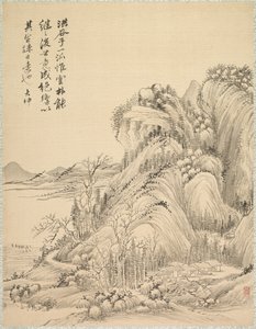 Boliger under Folded Hills, 1847. af Tsubaki Chinzan