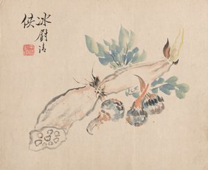 Lotus rod og hugorm tunge. af Tsubaki Chinzan
