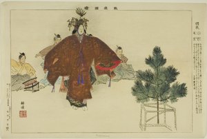 Hagoromo, fra serien "Pictures of No Performances (Nogaku Zue)" af Tsukioka Kogyo