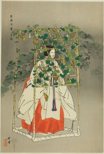 Hashitomi, fra serien "One Hundred No Dramas (Nogaku hyakuban)" af Tsukioka Kogyo