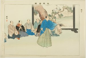 Hayashiko, fra serien "Pictures of No Performances (Nogaku Zue)" af Tsukioka Kogyo