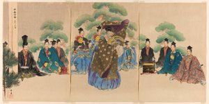 Okina, fra serien "One Hundred No Dramas (Nogaku hyakuban)" af Tsukioka Kogyo