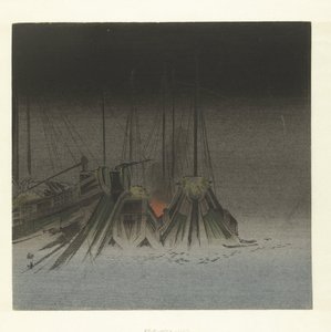 Skibe om natten af Tsukioka Kogyo