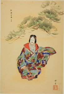 Senju, fra serien "One Hundred No Dramas (Nogaku hyakuban)" af Tsukioka Kogyo