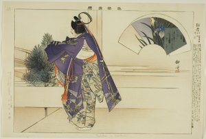 og svagt (Oraki Tsuta), fra seriens "Performance s of day c companions s (Yaraku Zue)" af Tsukioka Kogyo