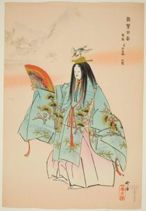 Tsuru-kame, fra serien "One Hundred No Dramas (Nogaku hyakuban)" af Tsukioka Kogyo