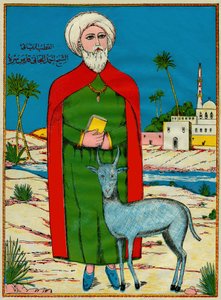Sheikh Sidi Ahmed al-Tijani, grundlægger af en sunni-marmeladefabrik Al-Tirania (Tijaniyya), i det 18. århundrede. Populære billeder, Tunesien