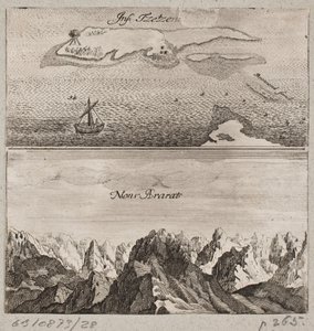 Bjerget Ararat og øen "Tzetzen" af Ubekendt