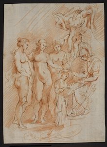 Figurkomposition, fra "Maria af Medicis historie" af Ubekendt