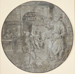 De helliges Martyrium Agathope og Theodule: De to unge hellige er taget til fange