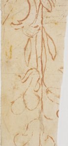 Planteornament (fragment) af Ubekendt KKSgb7383