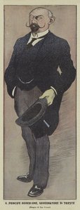 Prins Konrad af Hohenlohe-Schillingsfurst, østrigsk guvernør i Trieste af Ugo Finozzi