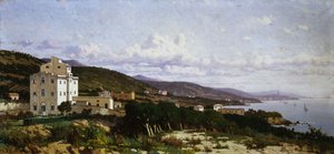 Udsigt over Castiglioncello af Ugo Manaresi