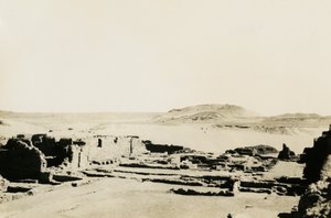 Kommercielt område i Sankt Simeons kloster, Aswan, Egypten, foto af Ugo Monneret de Villard af Ugo Monneret de Villard