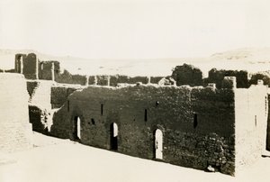 Indkvartering i den nedre del af Simeon-klosteret, Aswan, Egypten, foto af Ugo Monneret de Villard af Ugo Monneret de Villard