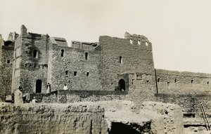 Simeon-klosteret efter restaureringen, Aswan, Egypten, foto af Ugo Monneret de Villard af Ugo Monneret de Villard