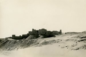Simeons kloster, set fra nord, Aswan, Egypten, foto af Ugo Monneret de Villard af Ugo Monneret de Villard
