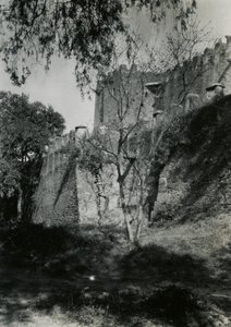 Ydervæggen af Vor Frue Maria af Zions Kirke, Axum, Etiopien, foto af Ugo Monneret de Villard af Ugo Monneret de Villard