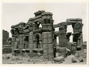 Romersk kiosk, Naqa, Sudan, foto af Ugo Monneret de Villard af Ugo Monneret de Villard