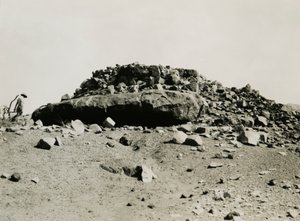 Ruiner i Goz Regeb-regionen, Sudan, fotografi af Ugo Monneret de Villard, ca. 1925
