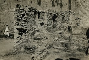 Ruiner af kirken i Sankt Simeons kloster, Aswan, Egypten, foto af Ugo Monneret de Villard af Ugo Monneret de Villard