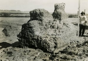 Grav i nekropolis, Qasr Ibrim, Egypten, foto af Ugo Monneret de Villard af Ugo Monneret de Villard