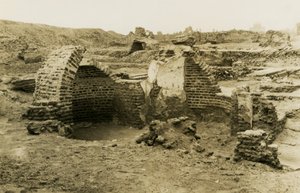 Trilobed-bygning, al-Fustat, Egypten, foto af Ugo Monneret de Villard af Ugo Monneret de Villard