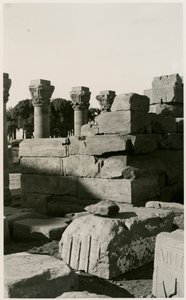 Udsigt til romersk nymfeum, Dendera, Egypten, foto af Ugo Monneret de Villard