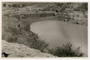 Vandbassin nær Axum, Etiopien, foto af Ugo Monneret de Villard af Ugo Monneret de Villard