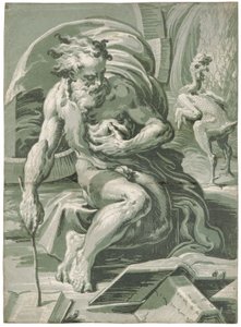 Diogenes, efter 1527. af Ugo da Carpi