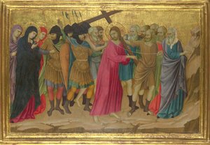 Vejen til Golgata fra basilikaen Santa Croce, Firenze, ca. 1324-1325