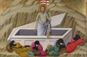 Ugolino di Nerio (ca. 1280-1349) Opstandelsen (fra basilikaen Santa Croce, Firenze) Tempera på panel ca. 1324-1325 National Gallery, London 40,5x56,5
