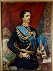 Karl af Bourbon Parma (1799 -1883), hertug af Parma - Karl III af Bourbon (1823 - 1854) 1800-tallet (olie på lærred) af Ulisse Passani
