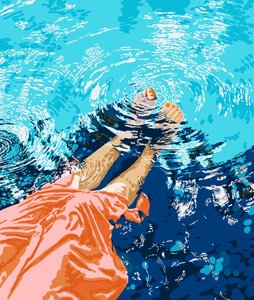 Sommerafslapning ved poolen af Uma Gokhale