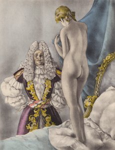 Brunelleschi-illustration til Contes et Nouvelles de La Fontaine (farvelitografi) af Umberto (after) Brunelleschi