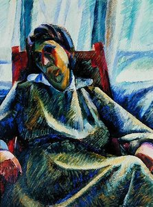 Silvia (olie på lærred) af Umberto Boccioni
