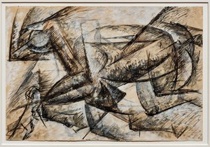 Studier til en cyklists dynamik af Umberto Boccioni