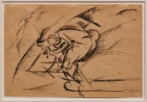 Studier til en cyklists dynamik af Umberto Boccioni