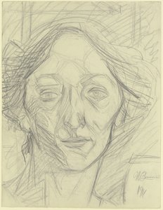 Kvindehoved af Umberto Boccioni