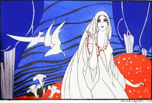 Arabian Nights (pochoir print) af Umberto Brunelleschi