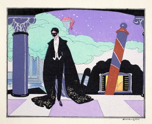 Le Bon Ton på teatret (stenciltryk) af Umberto Brunelleschi