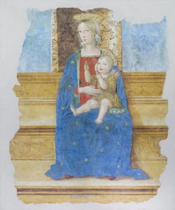 Sygeplejemadonna, begyndelsen af det 16. århundrede, Baldo de Sarofini da Perugia  (freskomaleri overført til træ)