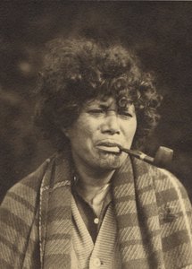 Maori Character Study, ca. 1927 (sølv gelatinetryk) af Una Garlick