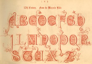 12. århundrede. Fra Mazarin-bibelen, 1862 af Unbekannt
