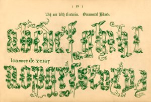 15. og 16. århundrede. Prydbånd, 1862 af Unbekannt