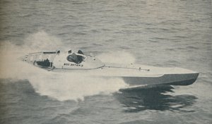 1936 verdens hurtigste enmotorede båd Miss Britain III, 1936 af Unbekannt